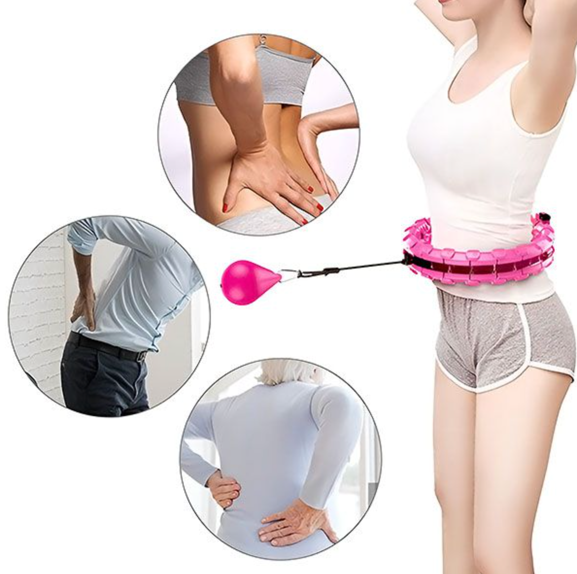 SPINSLIM | Aro de hula hoop con peso para quemar grasa