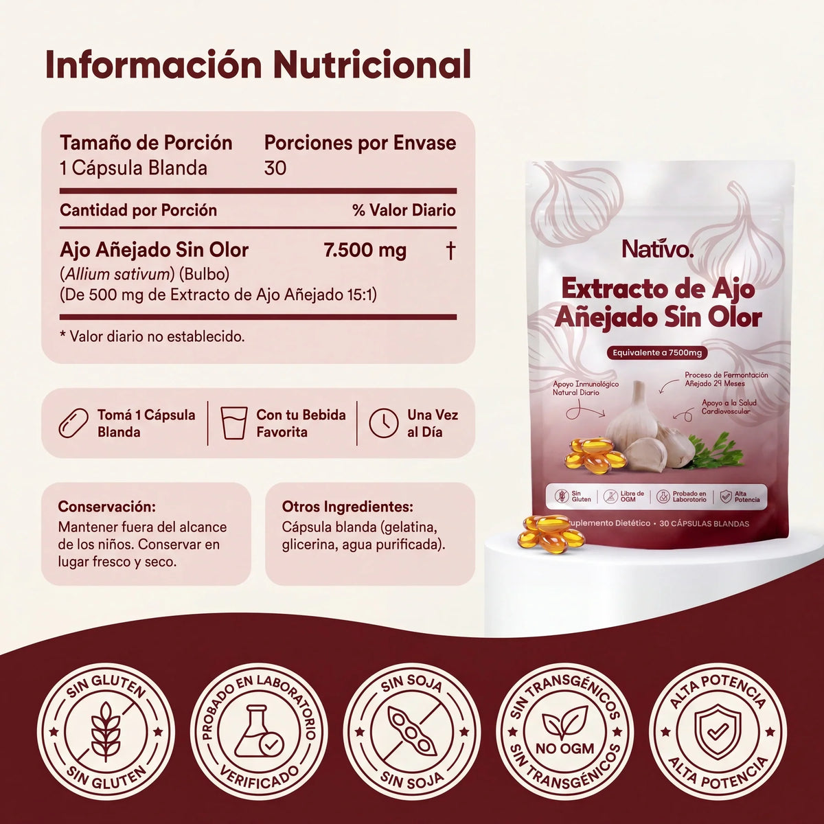 Extracto de Ajo Añejado